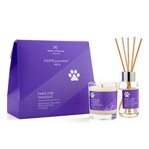 Paws for Thought  Odor Neutralizing Reed Diffuser & Candle Gift Set from Wax Lyrical