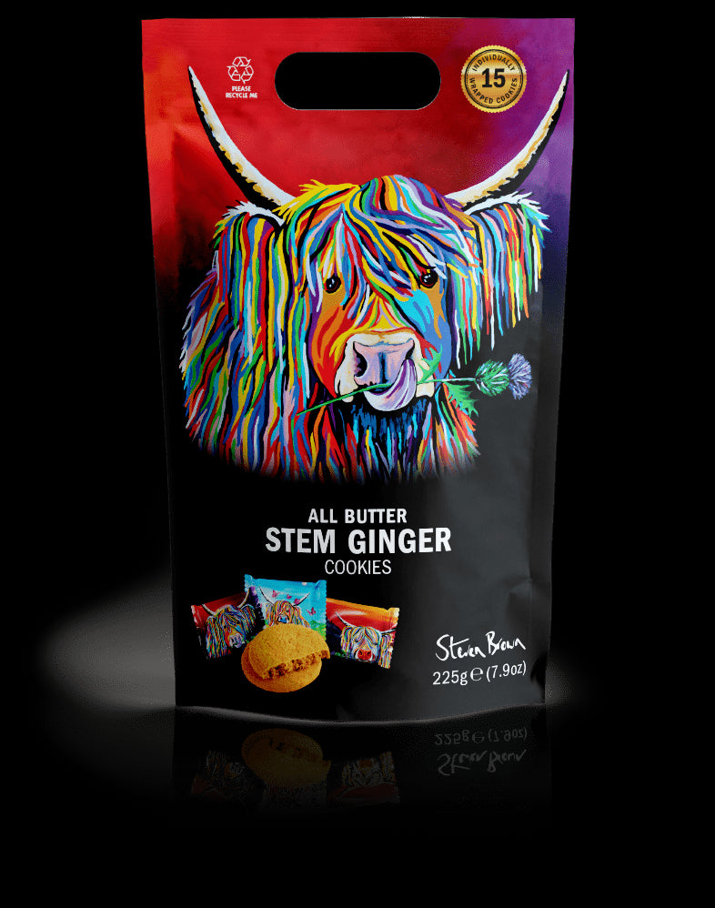 Lizzie McCoo All Butter Stem Ginger Cookies Sharing Bag
