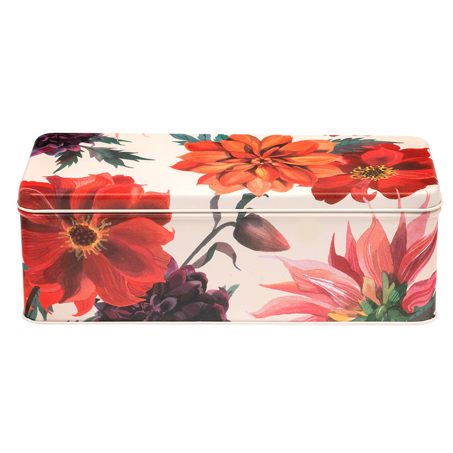 Emma Bridgewater Flowers Long Deep Rectangular Tin.