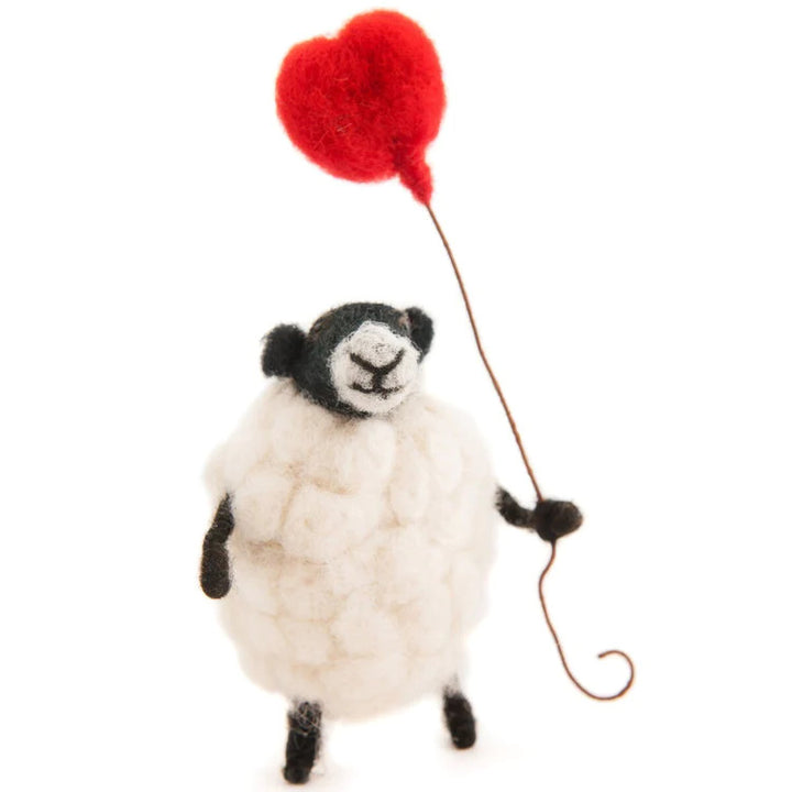 Sheply Sheep with Heart Balloon