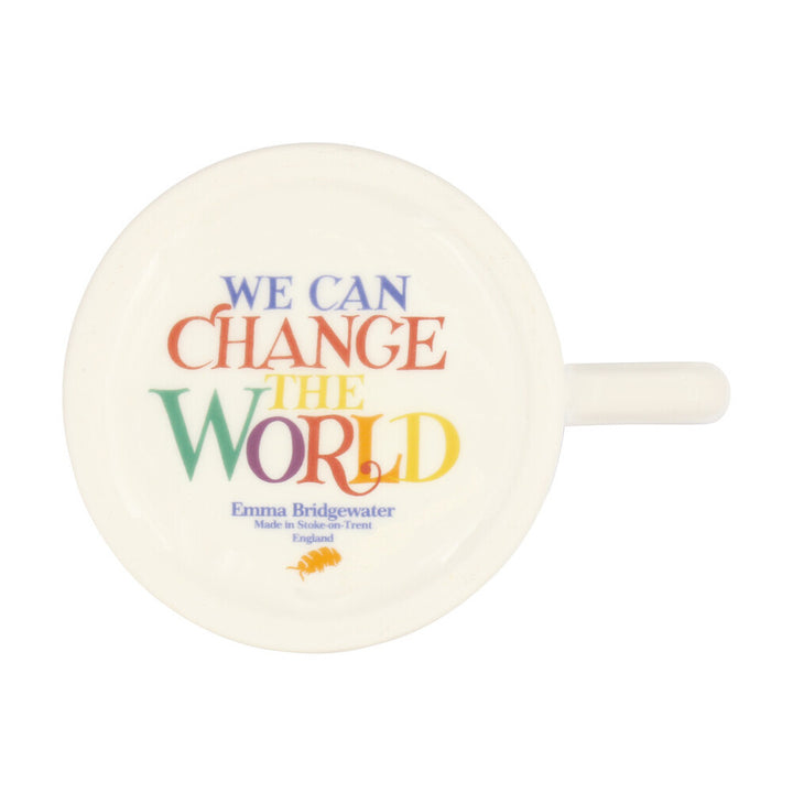 Emma Bridgewater Rainbow Toast Change The World  Half Pint Mug