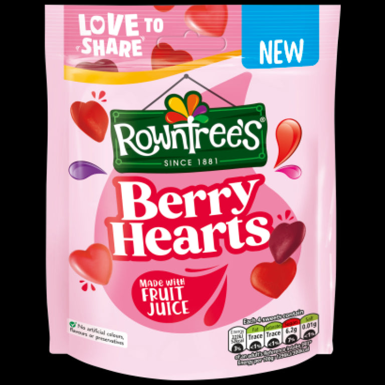 Rowntree's Berry Hearts 115g