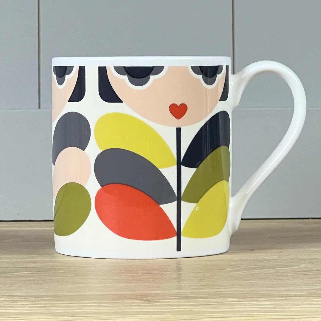 Lady Stem Bone China Mug by Orla Kiely