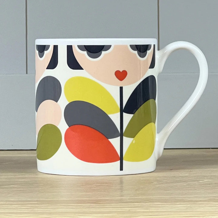 Lady Stem Bone China Mug by Orla Kiely