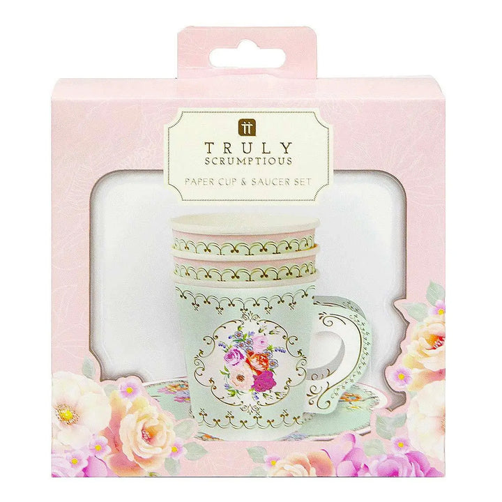 Truly Scrumptious Teacup & Saucer Set - 12 pack