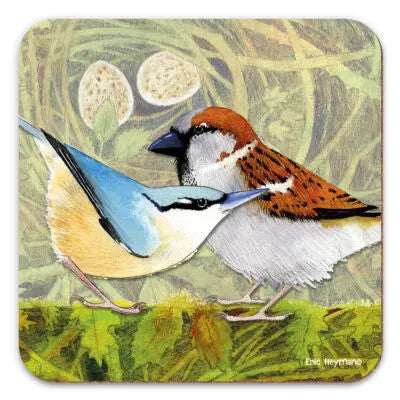 British Birds 2 Coaster by Emma Ball