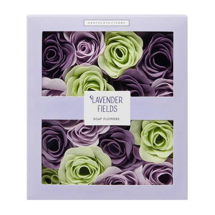 Lavender Fields Soap Flowers by Heathcote & Ivory.