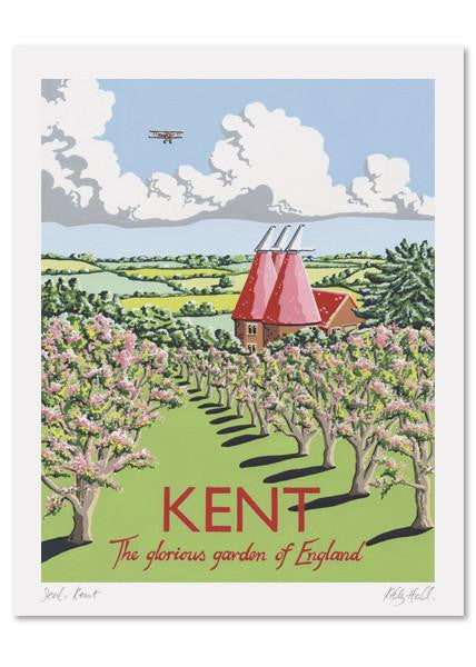Kelly Hall Kent Print. Printed in England.