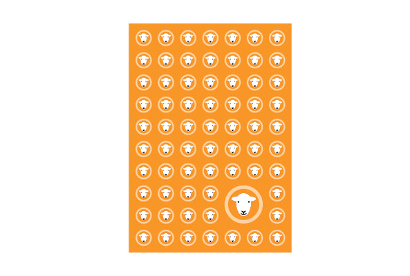herdy classic cotton tea towel, made in England.