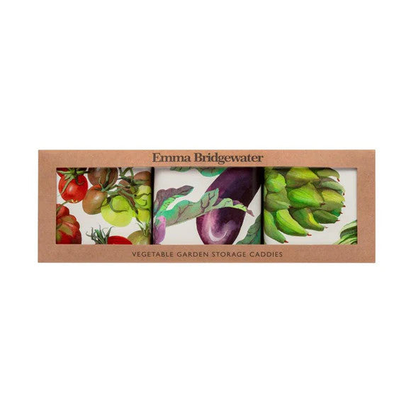 Emma Bridgewater Dig The Garden Set of 3 Square Caddies
