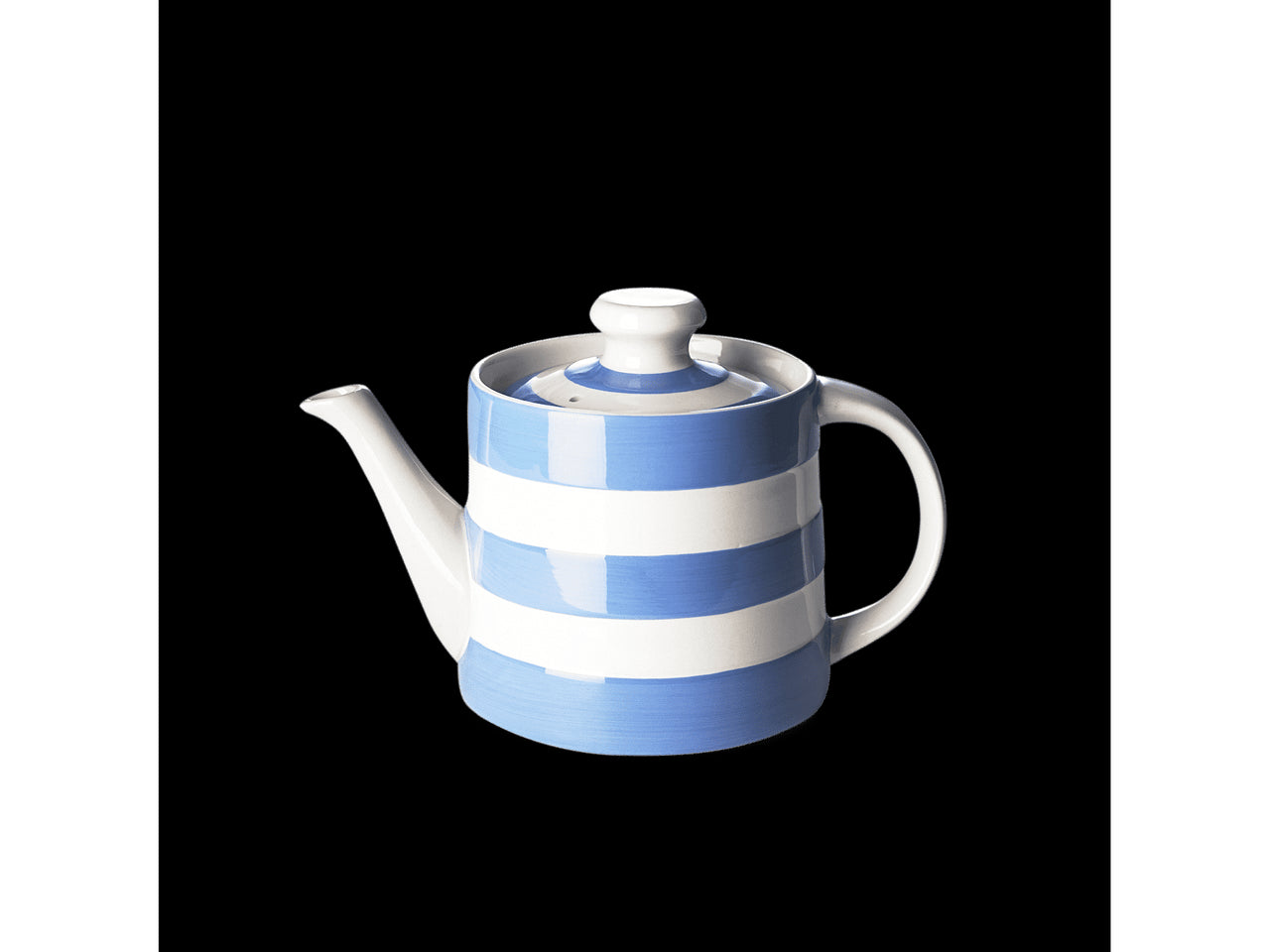 Cornishware Striped Classic Teapot - blue