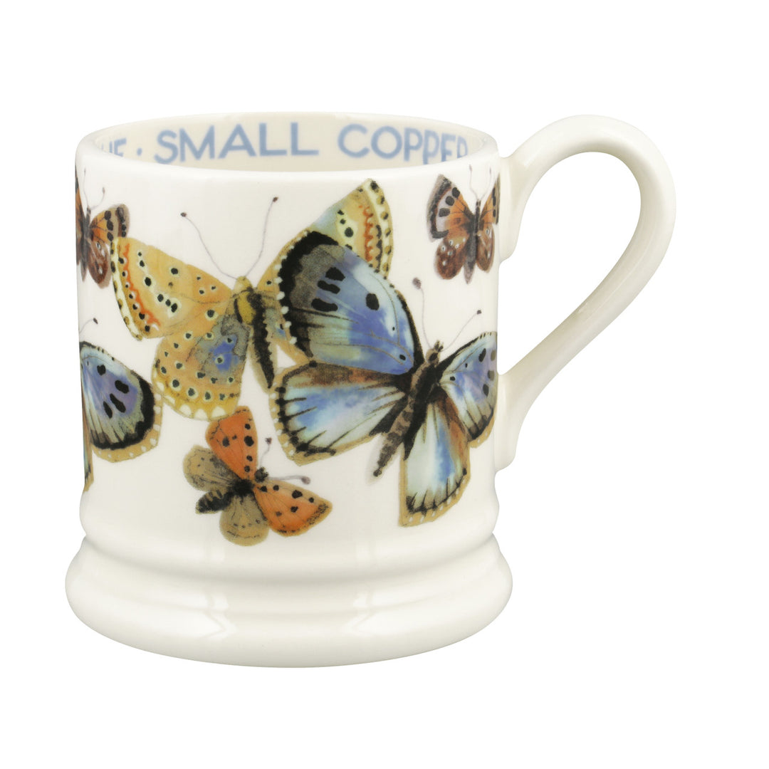 Emma Bridgewater Common Blue Butterfly  Half Pint Mug