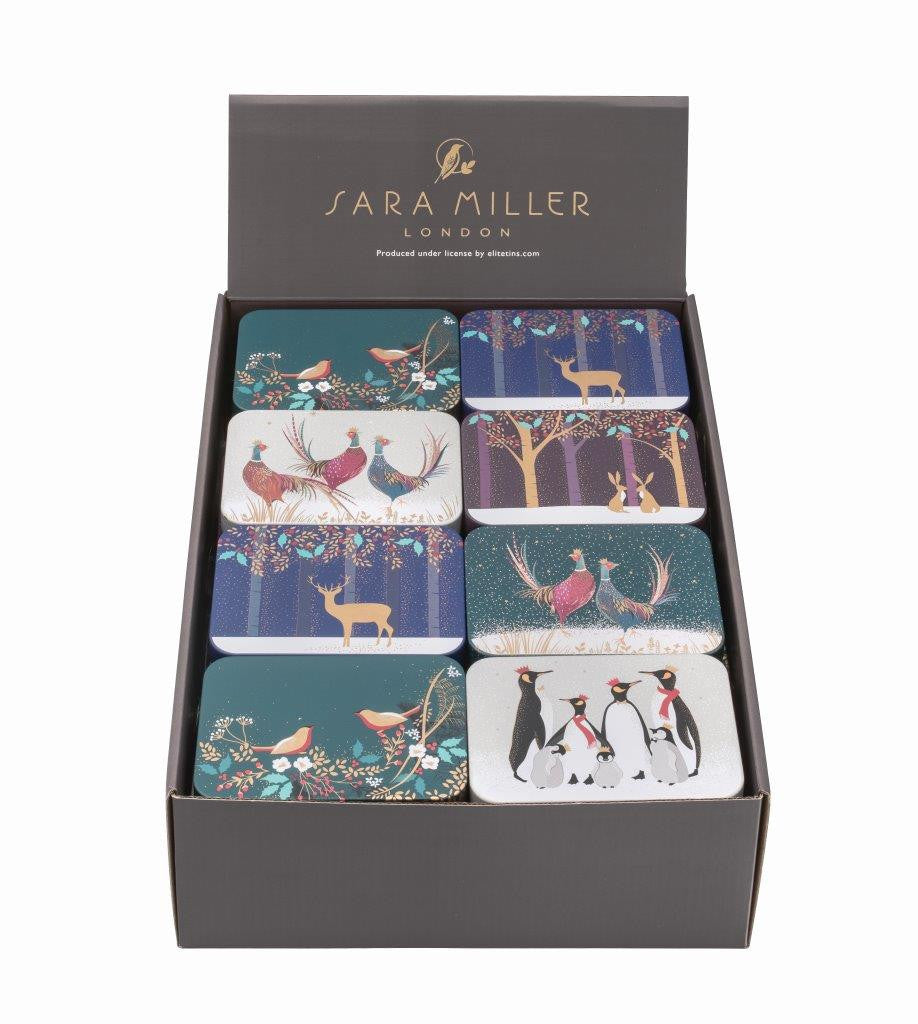 Sara Miller Christmas Pocket Tins