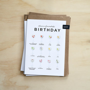 Have a Gincredible Birthday Card from Everlong Print Co. Made in England Image