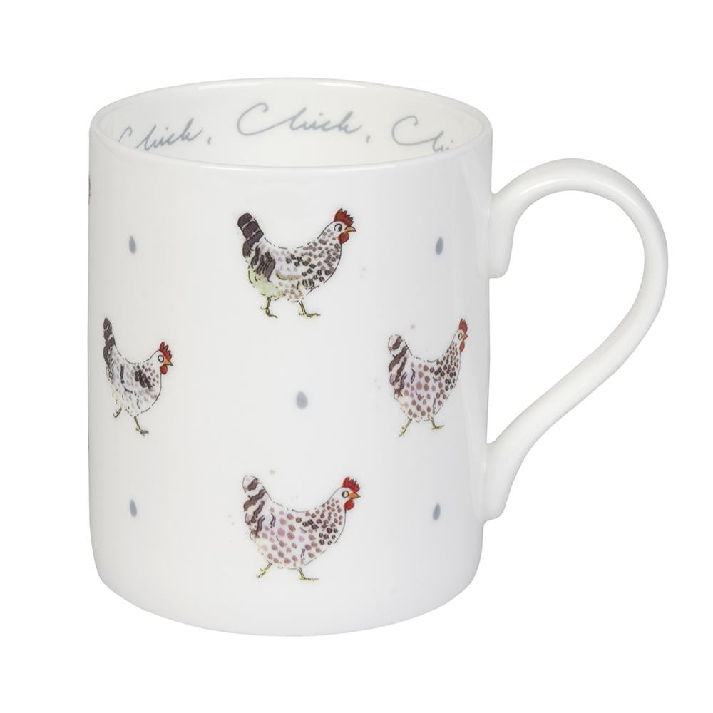 Sophie Allport bone Chicken & Egg mug boxed.