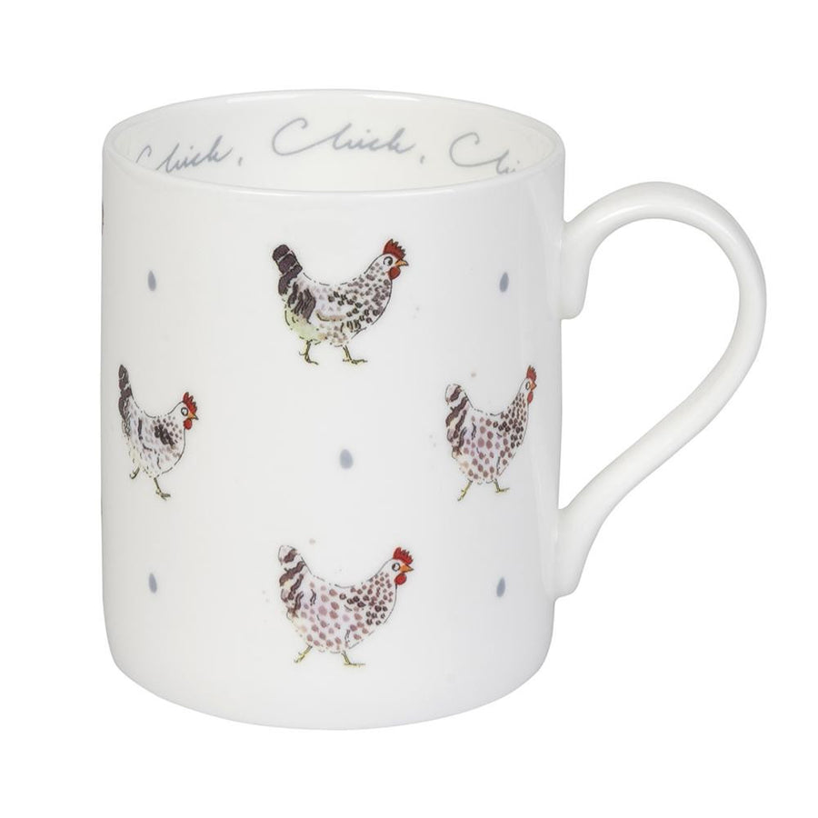 Sophie Allport bone Chicken & Egg mug boxed.