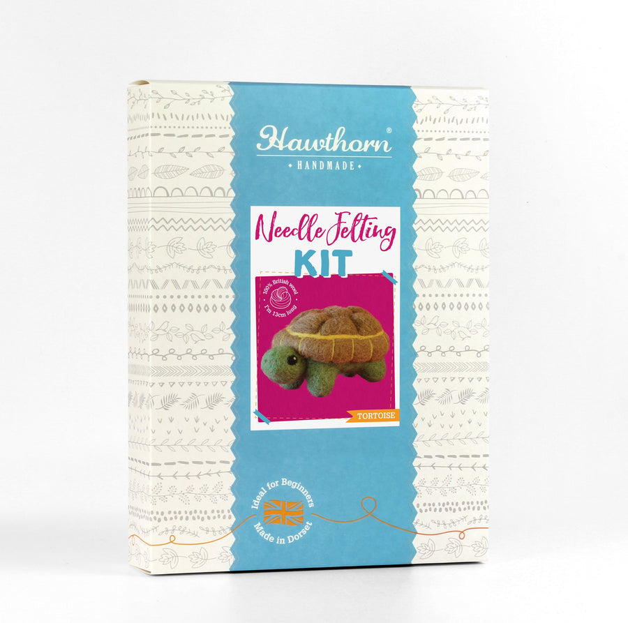 Tortoise Needle Felting Kit by Hawthorn Handmade.