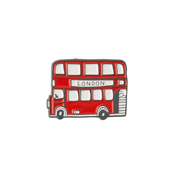 London Bus Enamel Pin Badge from Victoria Eggs. Image