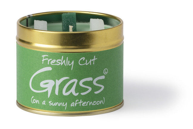 Freshly Cut Grass (on a Sunny Afternoon) Scented Candle from Lily-Flame. Handmade in England.