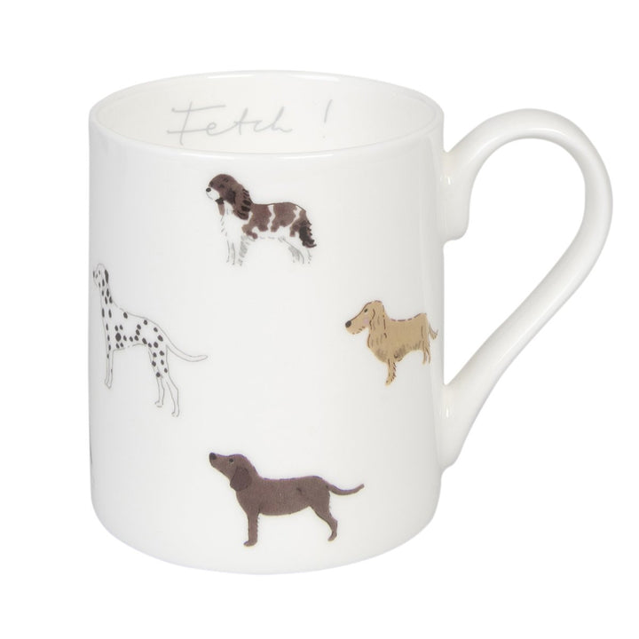 Sophie Allport bone china Fetch Dog mug.