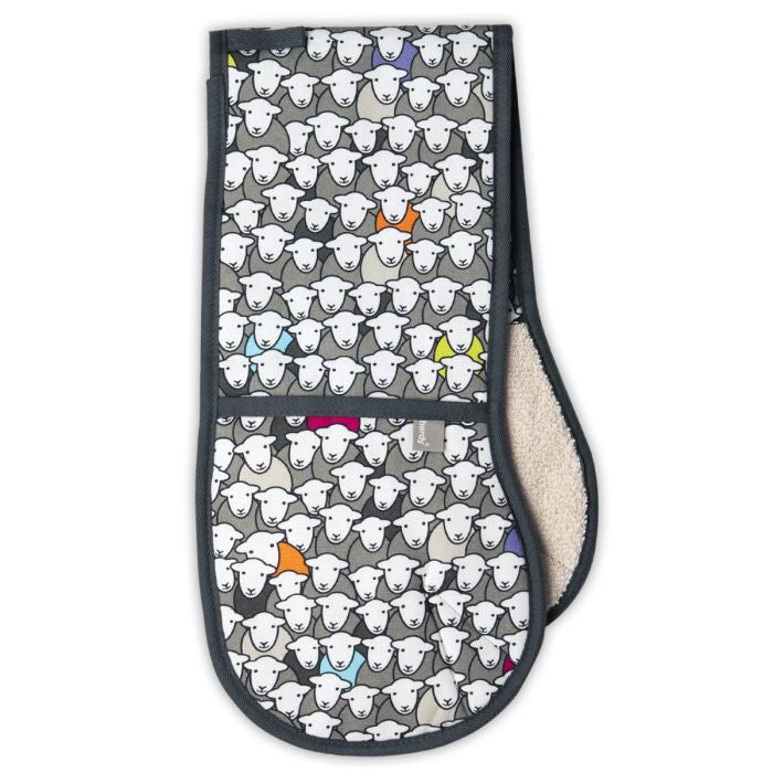 herdy Flock 100% cotton oven glove, made in Europe.