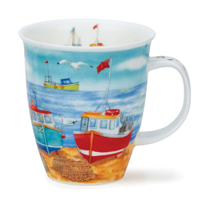 Dunoon Nevis Water's Edge Fish Boats Bone china, handmade in England.