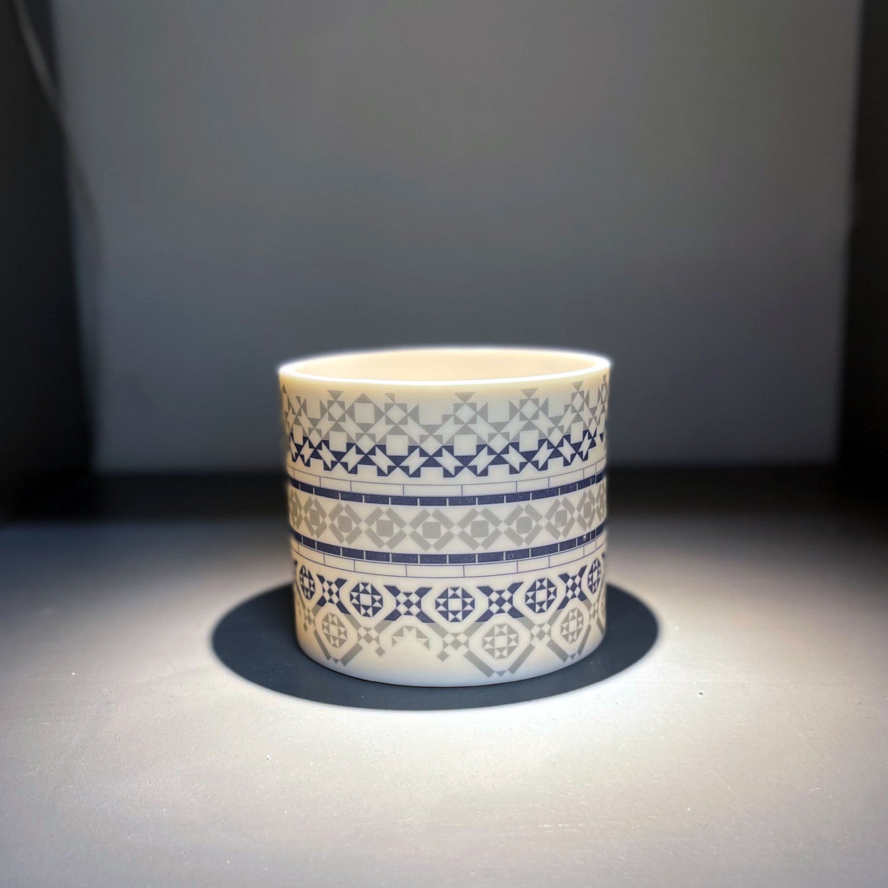 Alex Allday Victorian Tiles Ceramic Planter Pot/Tea Light Holder