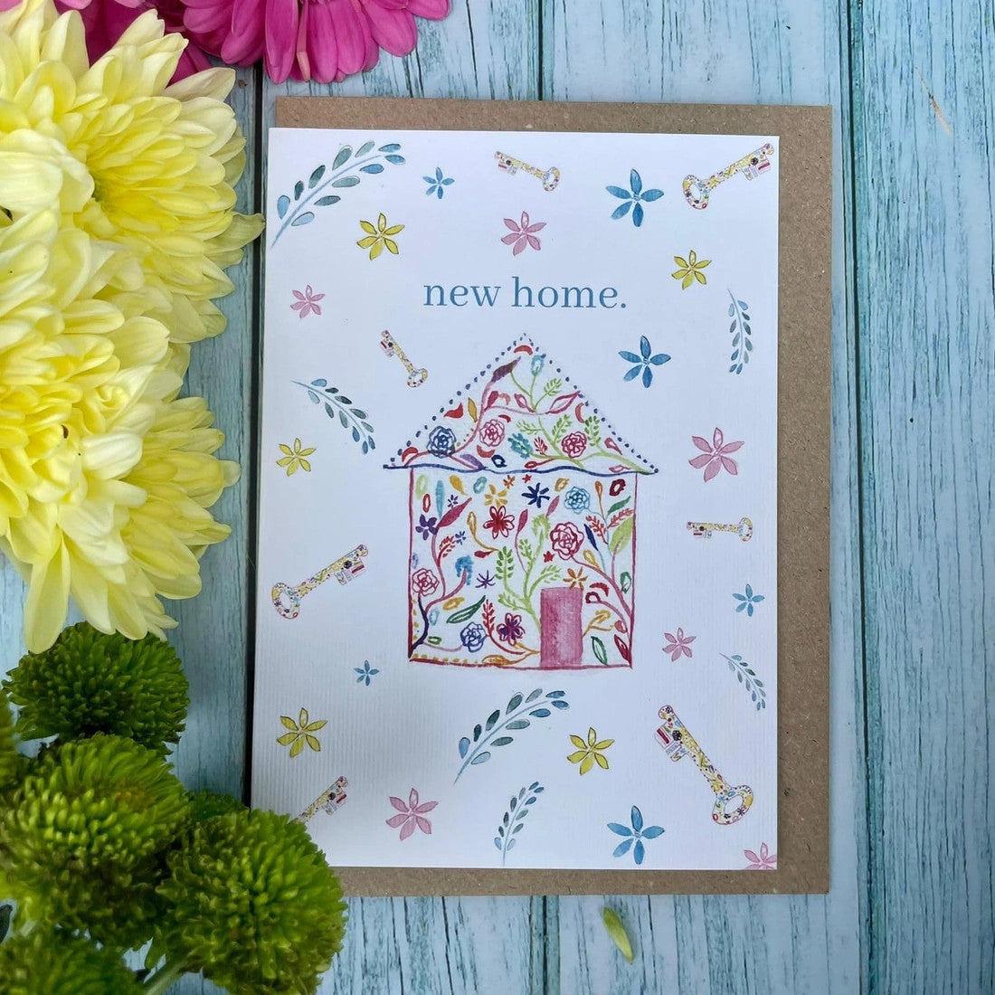 New Home Greetings Eco Card by Jen Winnett 