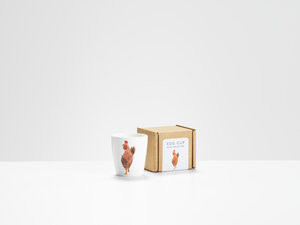 Red Rooster Egg Cup by Helen Beard.