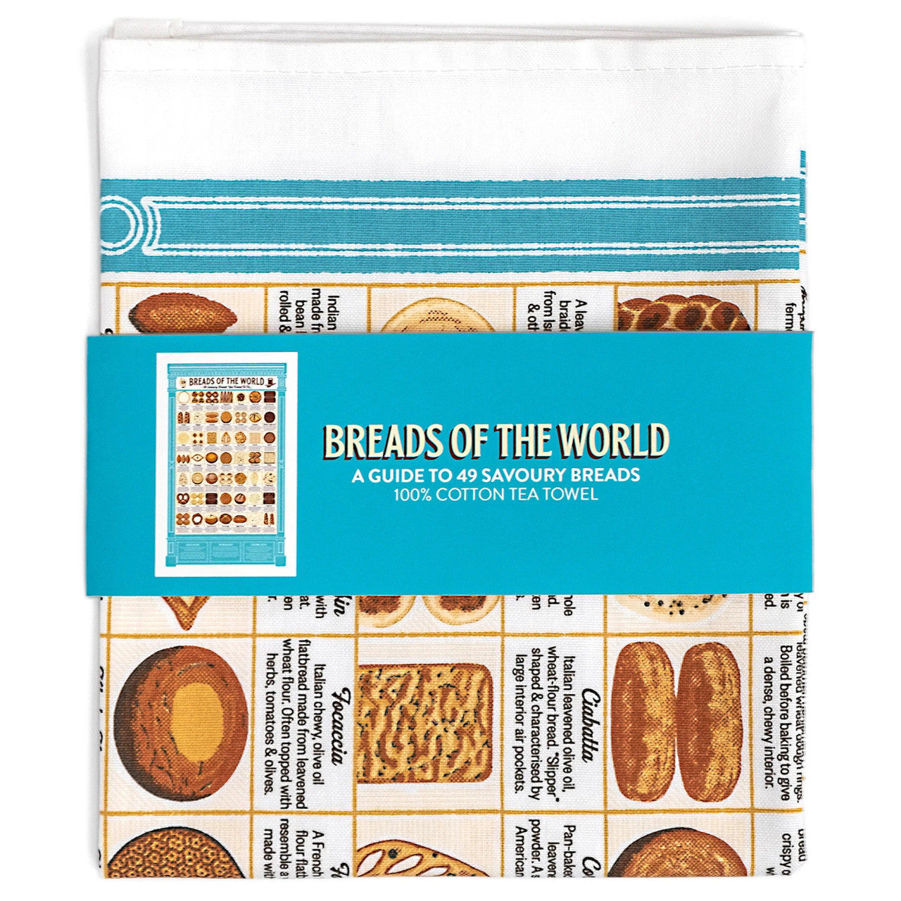 Breads of the World Tea Towel by Stuart Gardiner.
