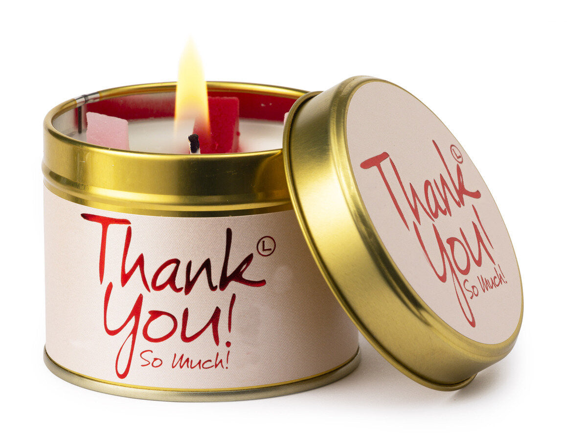 Thank You! Scented Candle from Lily-Flame. Handmade in England