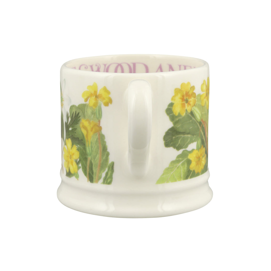 Emma Bridgewater Primrose & Wood Anemone small mug. Handmade in England.
