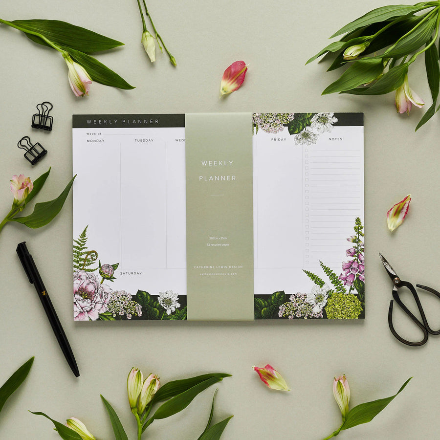 Summer Garden  A4 Weekly Planner