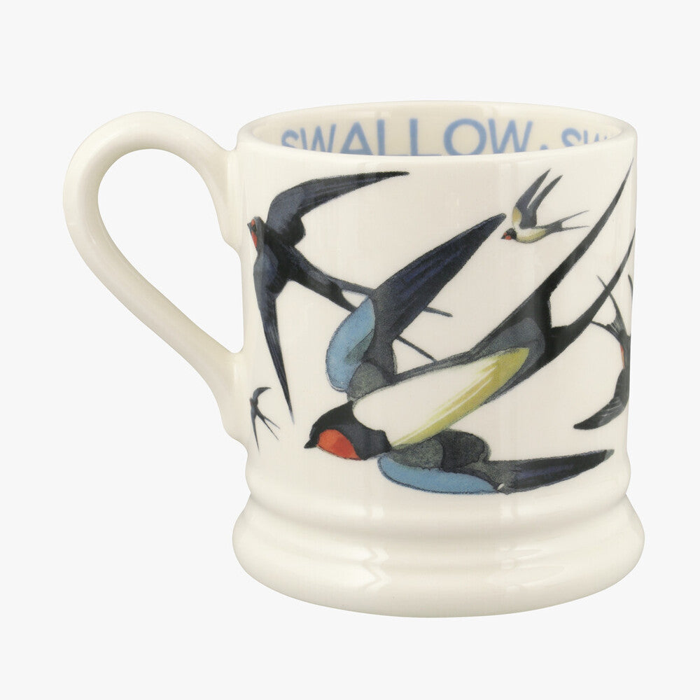 Emma Bridgewater Swallow Half Pint Mug. 