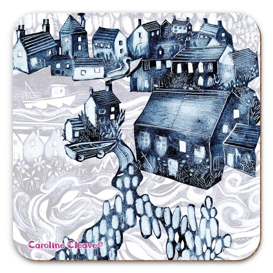 Coastal Cottages Coaster by Caroline Cleave for Emma Ball