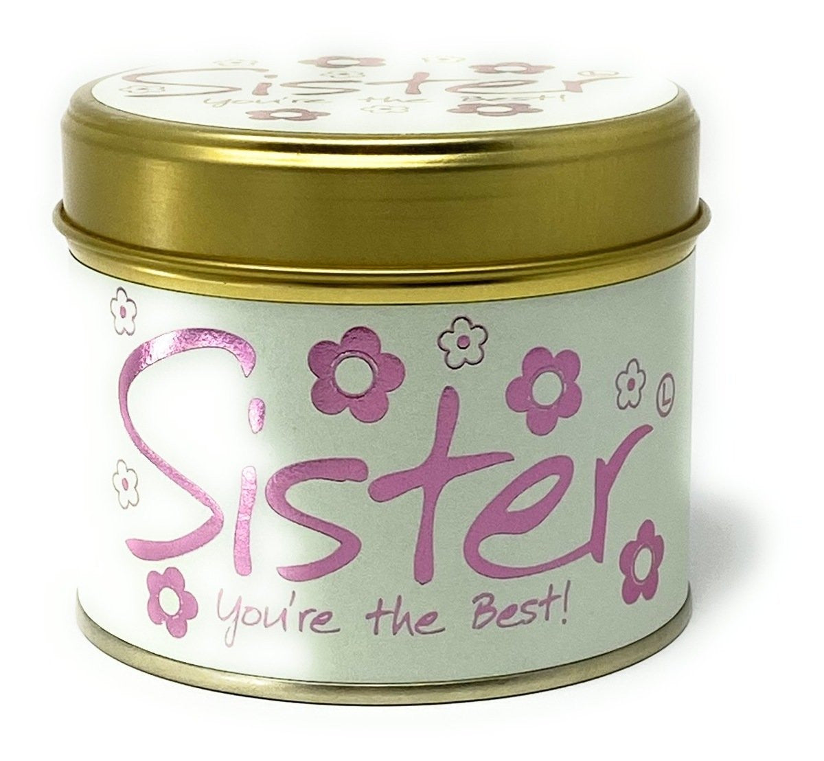 Sister - You're The Best! Scented Candle from Lily-Flame. Handmade in England.
