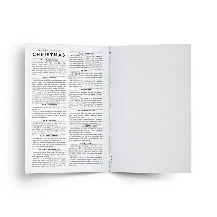 Twelve Rum Cocktails of Christmas Card