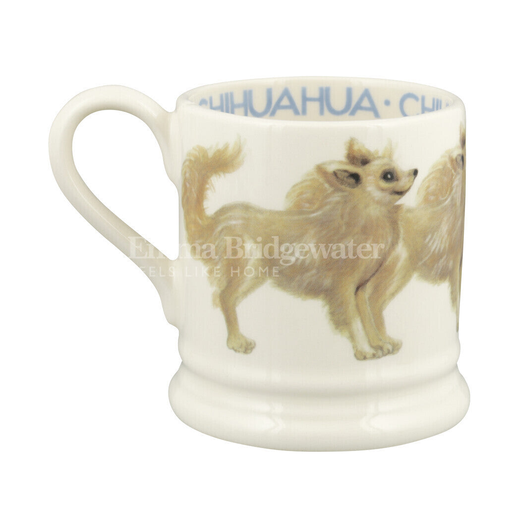 Emma Bridgewater Chihuahua Half Pint Mug. Handmade in England.