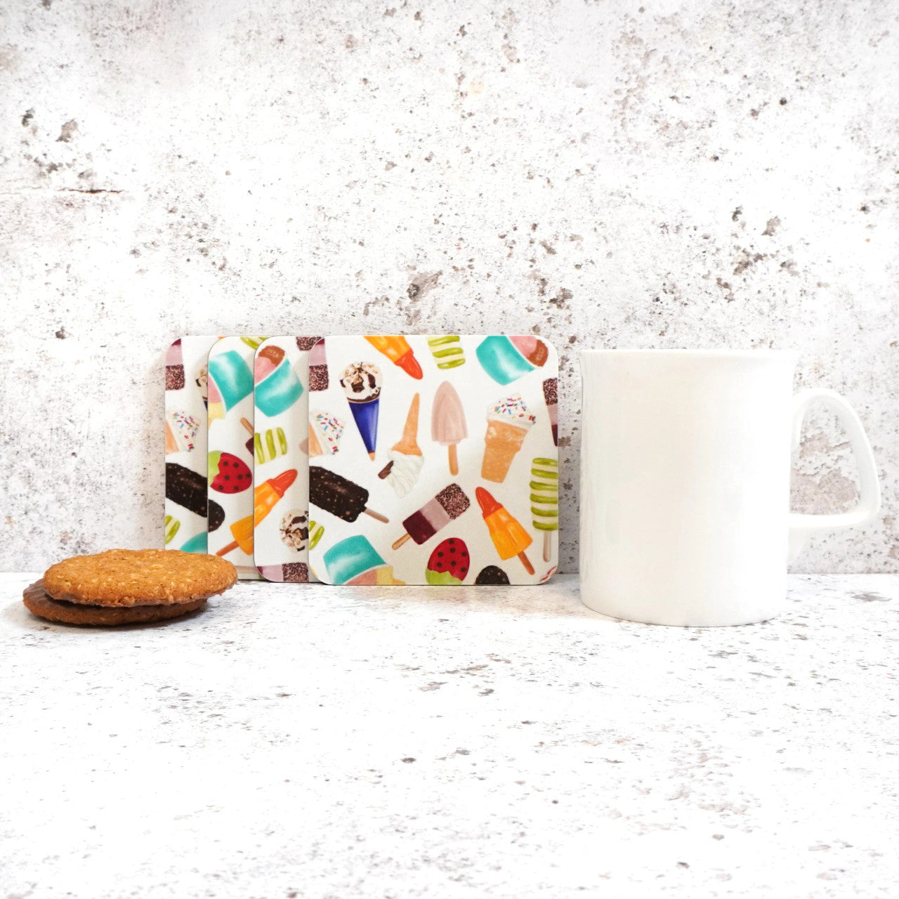 Ice Cream Coaster Set by Corinne Alexander