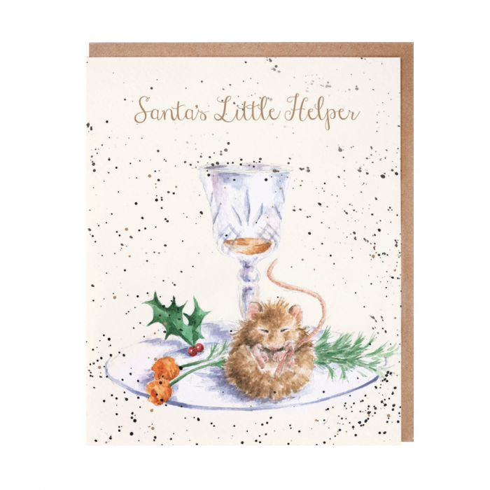  'Santa's Little Helper' Christmas Greetings Card