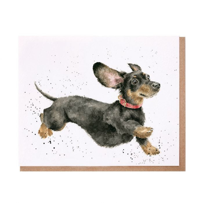 'That Friday Feeling' Blank Greetings Card by Hannah Dale for Wrendale Designs.