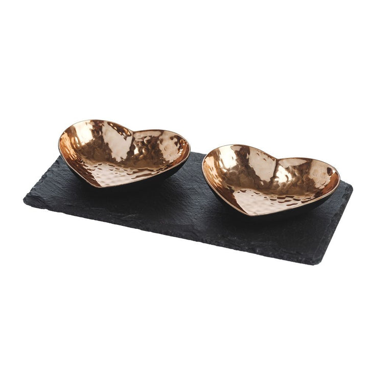 Hearts Copper Serving Set by Selbrae House.
