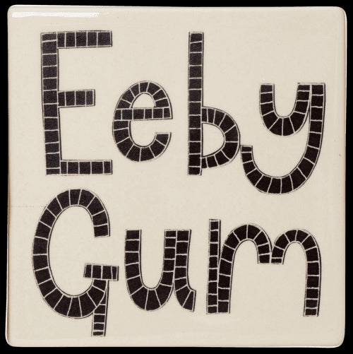 Ee By Gum Coaster by Moorland Pottery