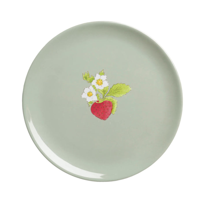 Strawberries Melamine Side Plate by Sophie Allport.