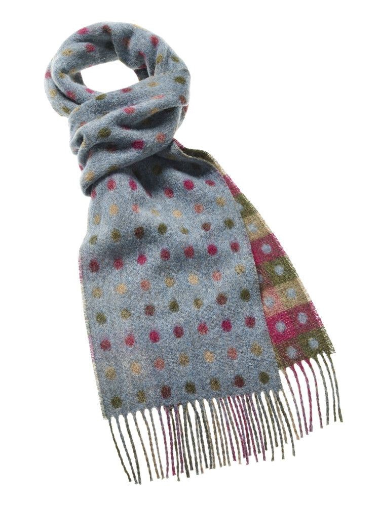 Spot Check Merino Lambswool multi Teal by Bronte Moon.