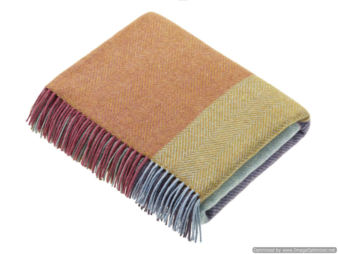 Pastel Block Harlequin Lambswool Throw by Bronte Moon