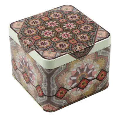 Persian Tiles Small Square Tin by Emma Ball