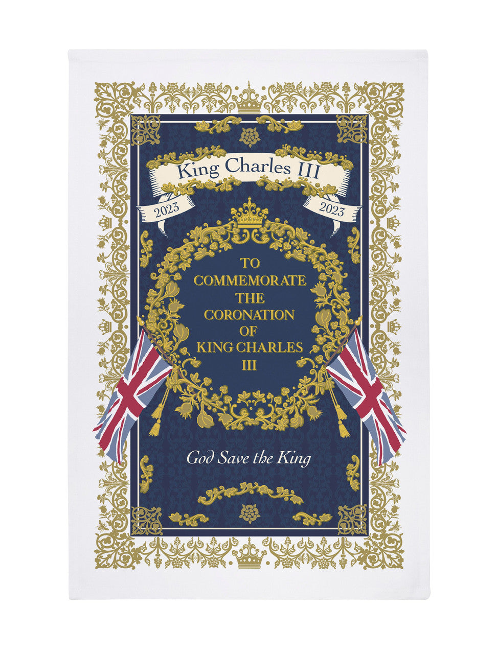 King Charles III Coronation Regal Cotton Tea Towel
