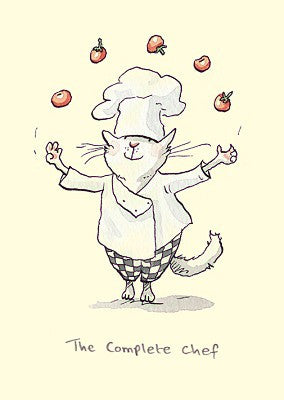 The Complete Chef Greetings Card by Anita Jeram.