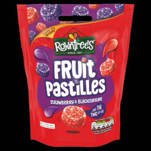 Rowntree's Strawberry & Blackcurrant Fruit Pastilles 150g
